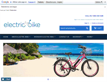 Tablet Screenshot of electricbikesandscooters.com